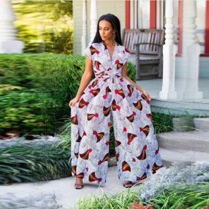 Infinity Jumpsuit,African print jumpsuit, ankara jumpsuit, women jumpsuit in prints, classy jumpsuit, beautiful ankara style, summer trends