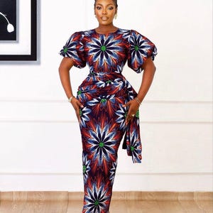 African print dress, Ankara dress, African fashion, women&#39;s clothing, African-themed party outfits, women&#39;s fashion, beautiful Ankara dress.