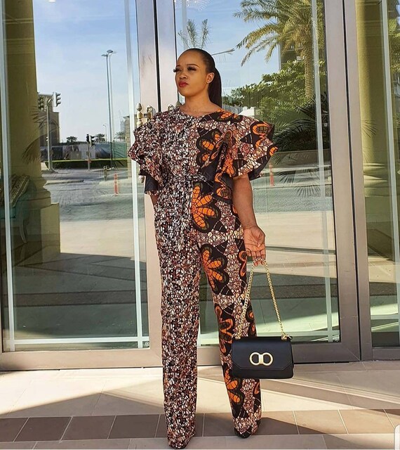 african print jumpsuit styles