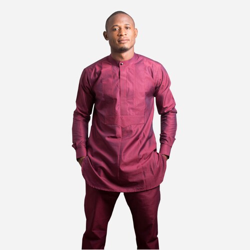 Maroon Kaftan African menswear, african clothing, african men, african clothes for men, african shirt, african man,black Friday shops sales