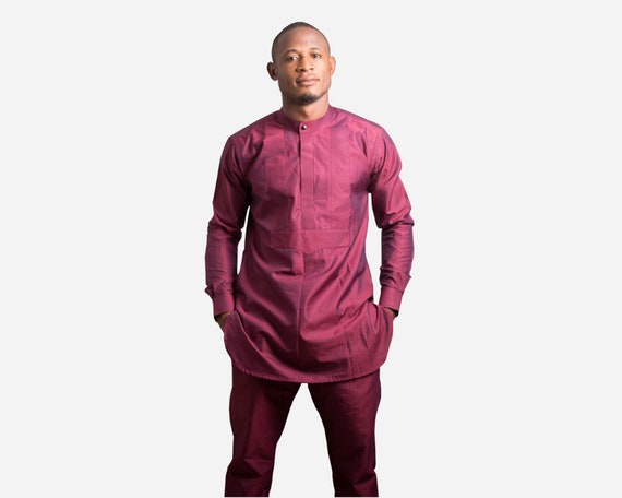 Maroon Kaftan African menswear, african clothing, african men, african clothes for men, african shirt, african man,black Friday sales