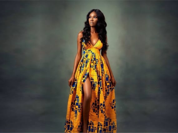 African Print Slit Dress ankara Dress african Print summer Sale ankara Fashion beautiful Dress classy Dress trendy African Print. Etsy