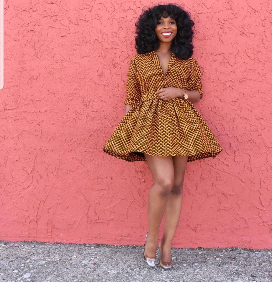 DUPE African print dress Ankara dressbeautiful African print image 1
