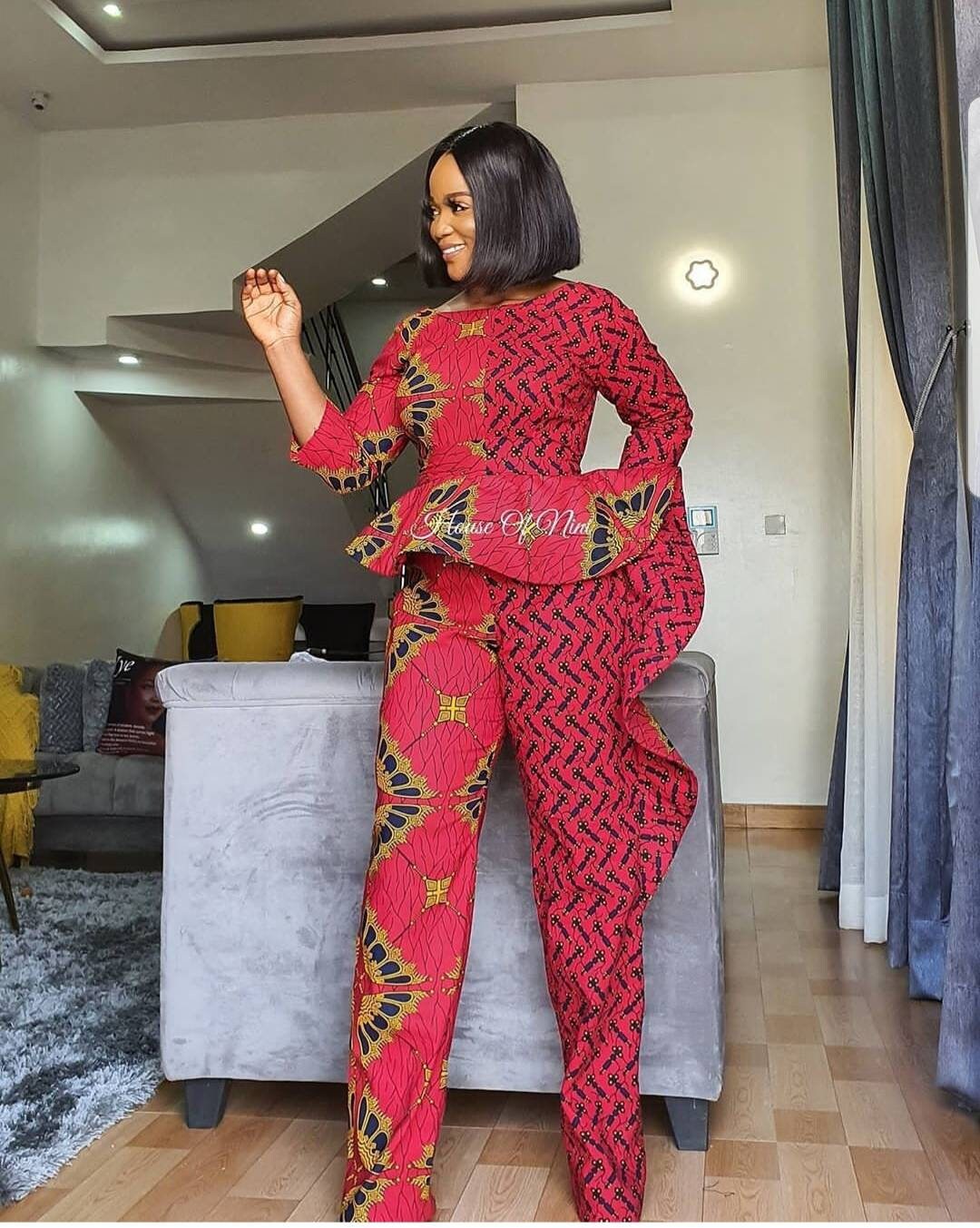 African Print Niki Jumpsuit ankara african Print trendy Outfit