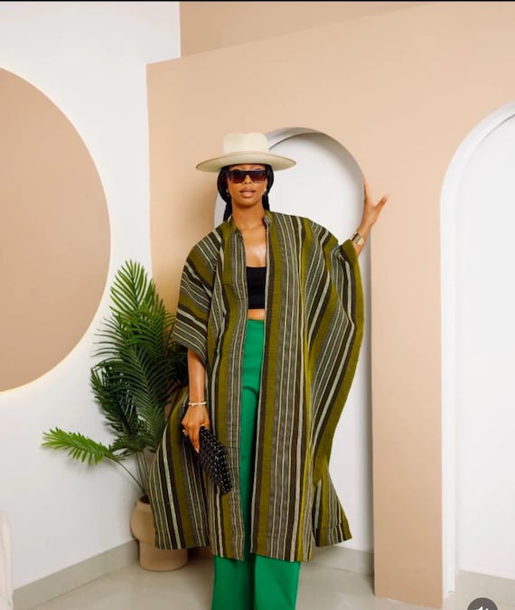 African Aso Oke Kimono Jacket, Ankara Print, Wedding Outfit - Etsy