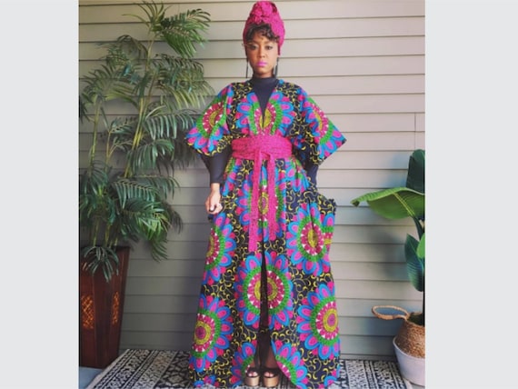 Kimono ankara dress hotsell