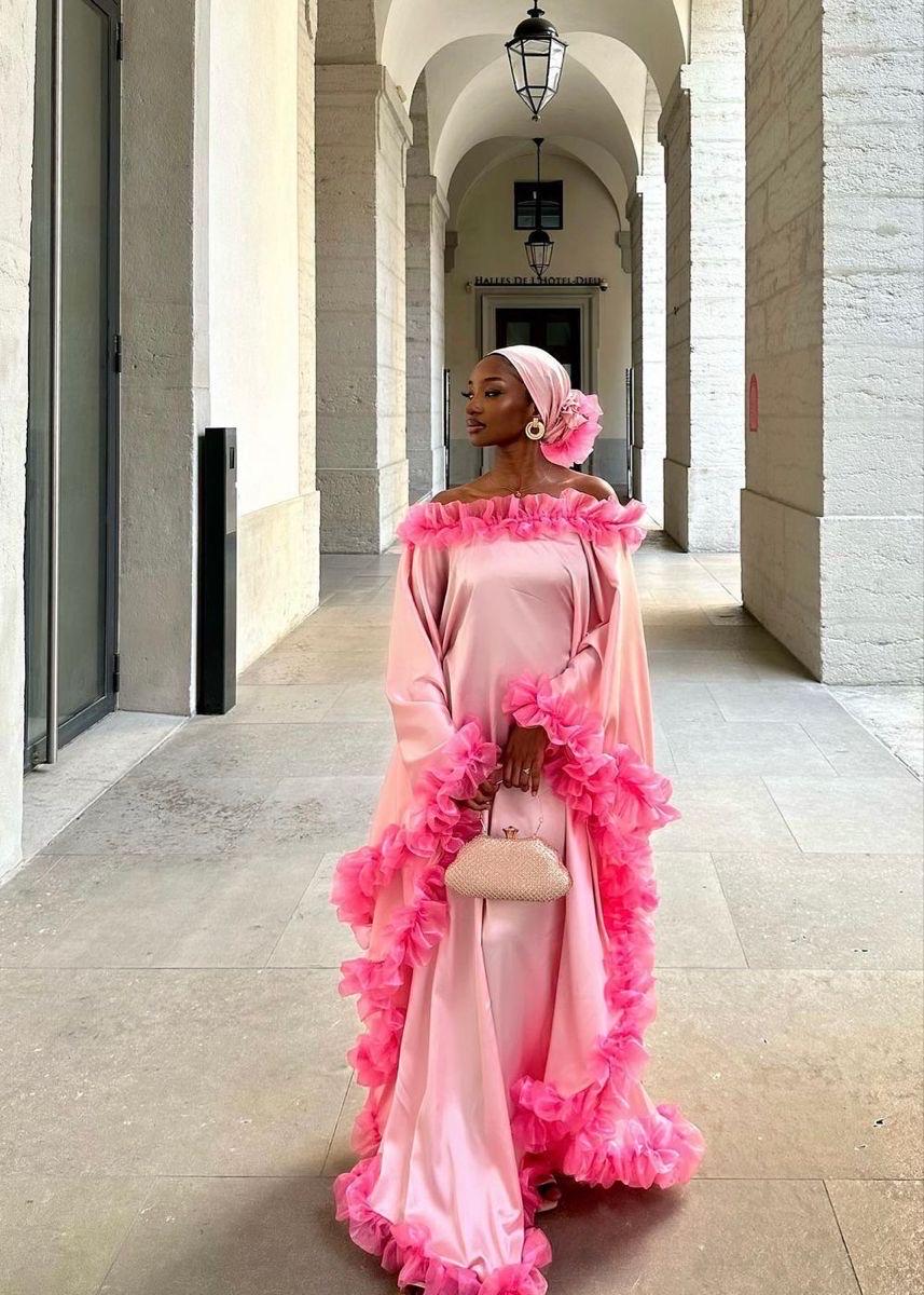 Soie Grand Boubou Pour Femme Mode Africaine Model Grand Boubou