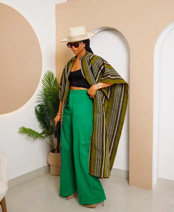 African Print Aso Oke Jacket, Women Aso Oke Kimono,ankara Kimono