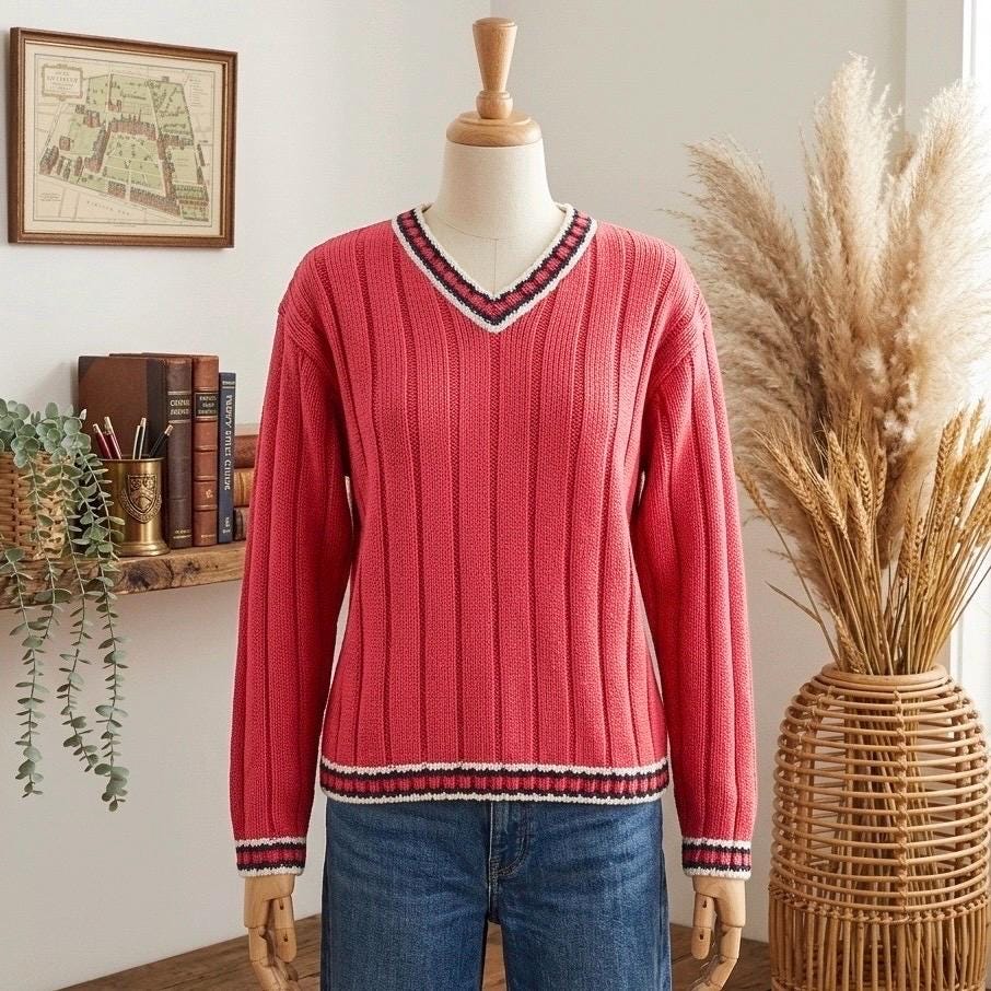 Red Gap Sweater - Etsy