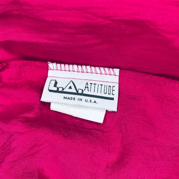 Vintage L.A. Attitude Pink Athletic Sporty Active… - image 8