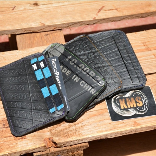 Tiny Wallet & Card Wallet - made of recycled inner tubes