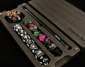 Dungeons Box Hero RPG Dice Vault Tabletop Game Bamboo Hardwood Wood Storage Tray D D Dice Miniature Pencil Phone Tablet Made USA
