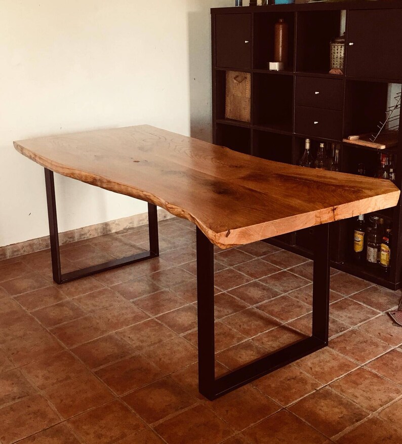 Mesa comedor rústica moderna castaño | Etsy Mesa comedor rústica moderna castaño | Etsy