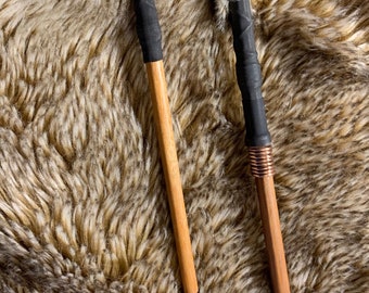 Bodhran tippers, from fiddle bow