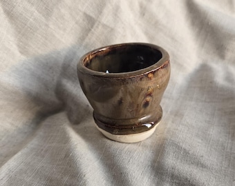 Handmade Sake Cup — Wheel Thrown Glazed Stoneware