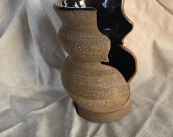 Sculptural Body Vase — Wheel Thrown Stoneware Ceramic Art
