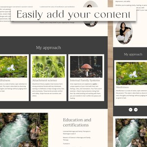 Therapist Website Template: Modern Counseling Squarespace Design image 2