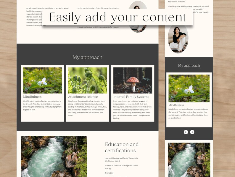 Therapist Website Template: Modern Counseling Squarespace Design image 2
