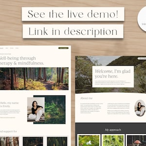Therapist Website Template: Modern Counseling Squarespace Design image 8
