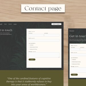 Therapist Website Template: Modern Counseling Squarespace Design image 5