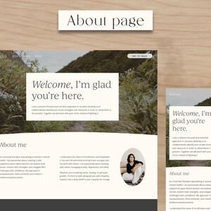 Therapist Website Template: Modern Counseling Squarespace Design image 4