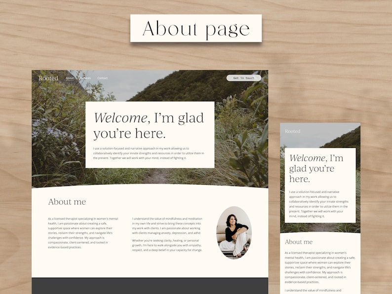 Therapist Website Template: Modern Counseling Squarespace Design image 4
