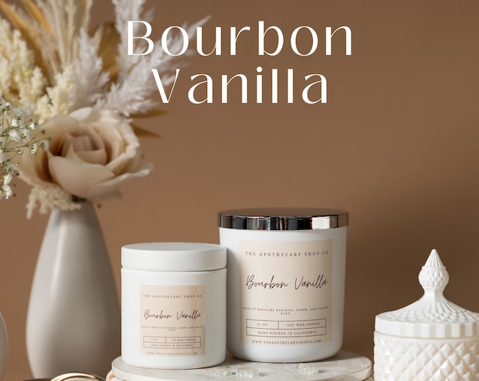 Bourbon Vanilla Soy Wax Candles
