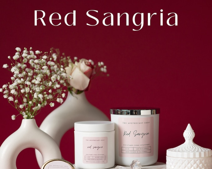 Red Sangria Soy Wax Candles