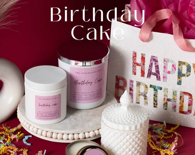 Birthday Cake Soy Wax Candles