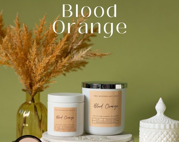 Blood Orange Soy Wax Candles