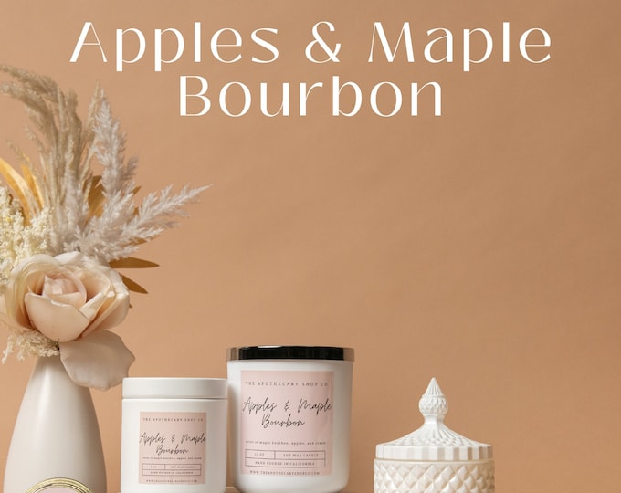 Apples & Maples Bourbon Soy Wax Candles