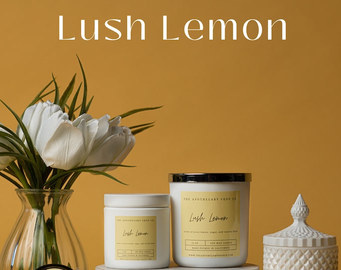 Lush Lemon Soy Wax Candles