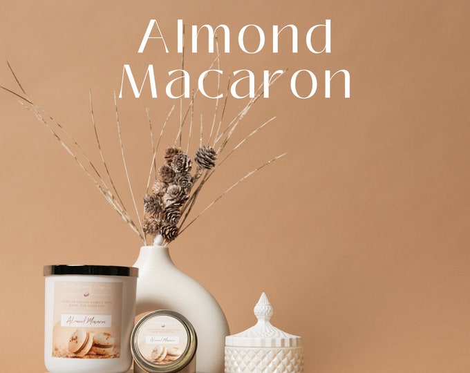 Almond Macaron Soy Wax Candles