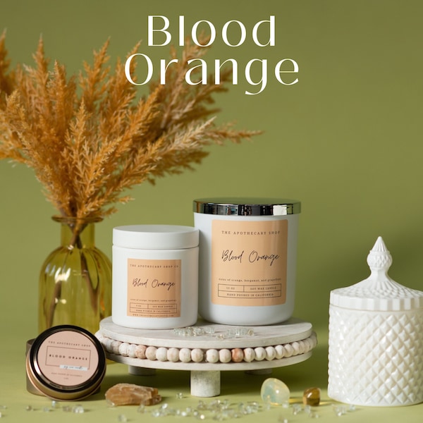 Blood Orange Soy Wax Candles