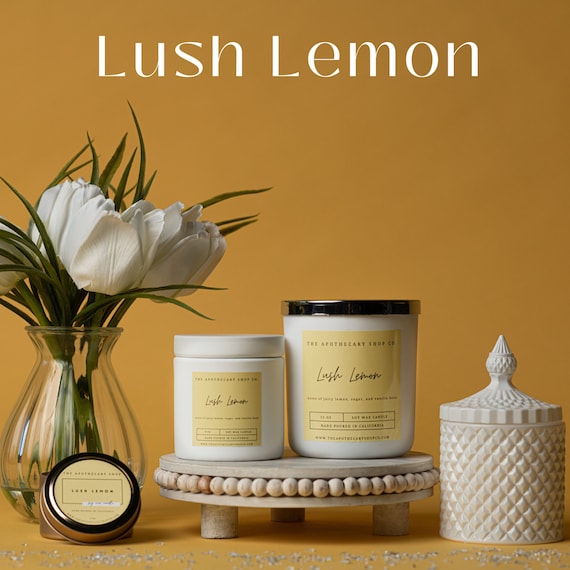 Lush Lemon Soy Wax Candles