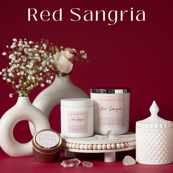Red Sangria Soy Wax Candles
