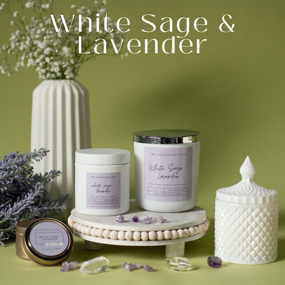 White Sage & Lavender Soy Wax Candle