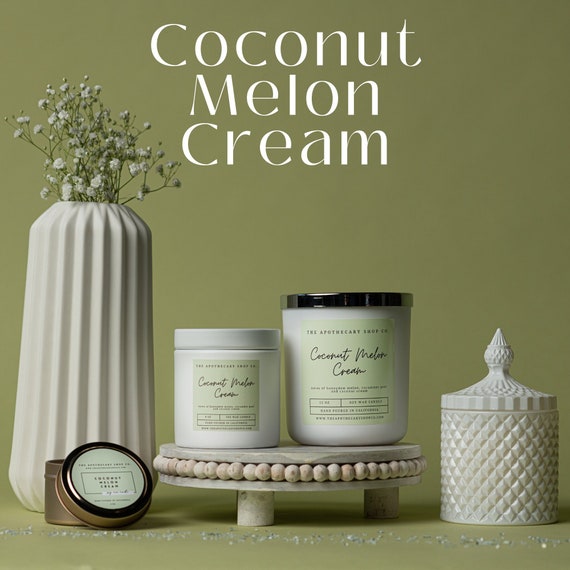 Coconut Melon Cream Soy Wax Candles