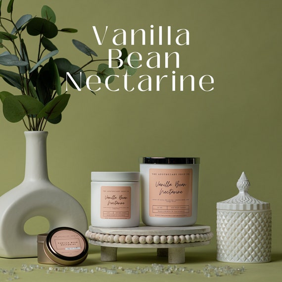 Vanilla Bean Nectarine Soy Wax Candles