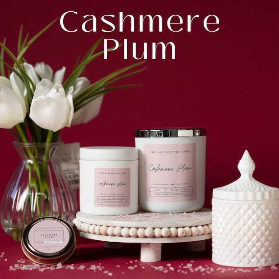 Cashmere Plum Soy Wax Candle