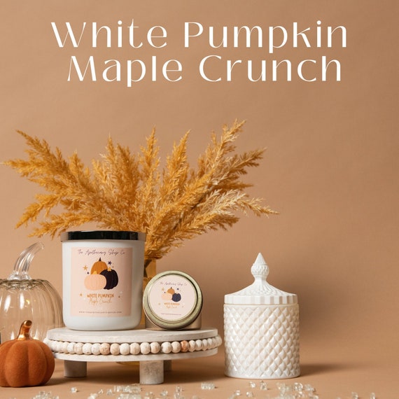 White Pumpkin Maple Crunch Soy Wax Candles