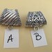 Antique Silver Scarf Bails, 1 1/2 inches by 1 1/2 inches (1219)