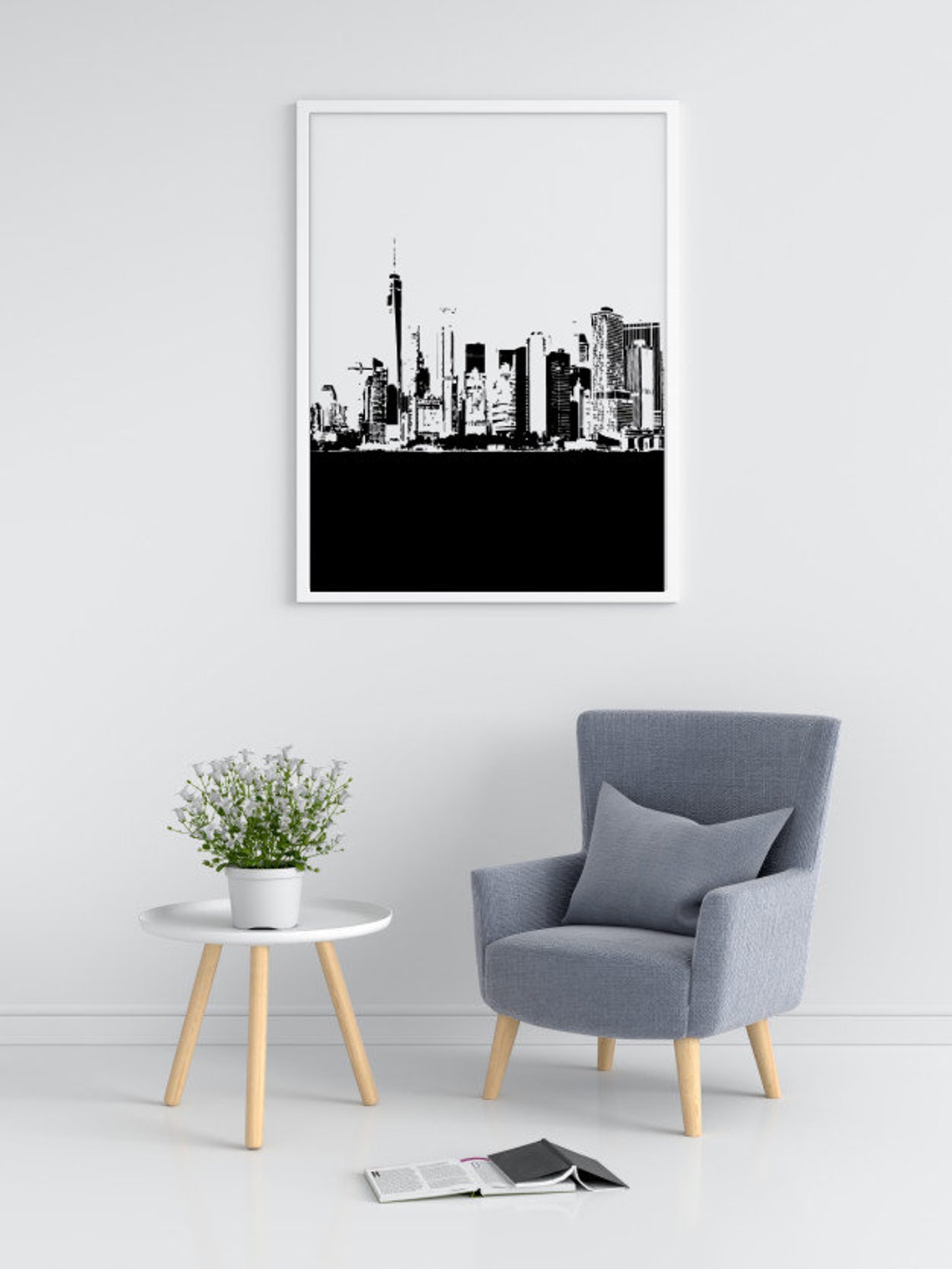 New York City Skyline Pdf NYC Wall Art Pdf Wall Art Art - Etsy
