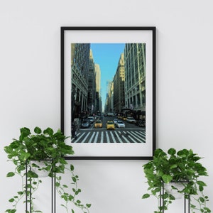 New York Taxi wall decor pdf, New York wall art pdf, NYC pdf, Yellow Taxi pdf, , modern, wall art, printable, wall decor, New York City