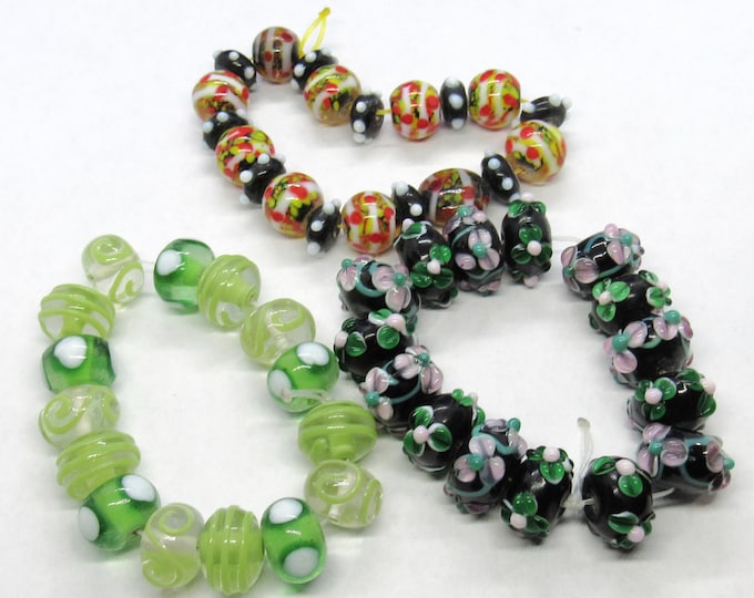 Choice 1 Set Handmade Fancy Glass Lampwork Beads (A134e-g)