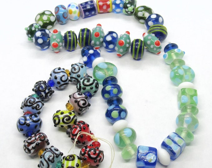 Choice 1 Set Handmade Fancy Glass Lampwork Beads (A124s-u)