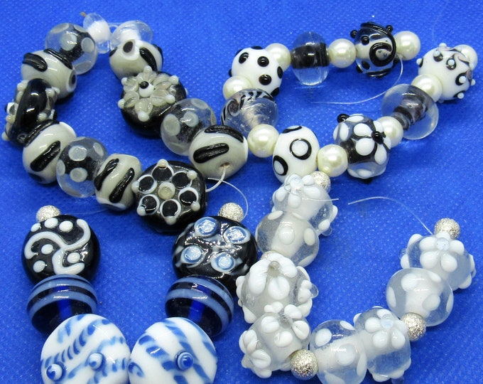 Choice 1 Set Handmade Fancy Glass Lampwork Beads (A133j-m)