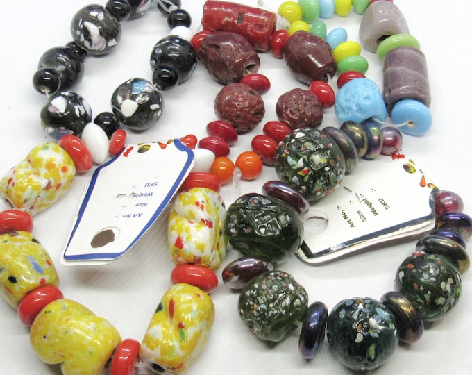 Choice 1 Set Handmade Chunky Glass Lampwork Beads (A115f-i)