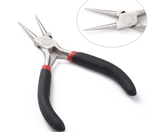 5 in Carbon Steel Round Nose Jewelry Pliers  (A479c)