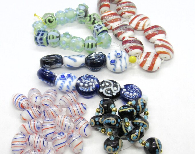 Choice 1 Set Handmade Fancy Glass Lampwork Beads (A133e-i)